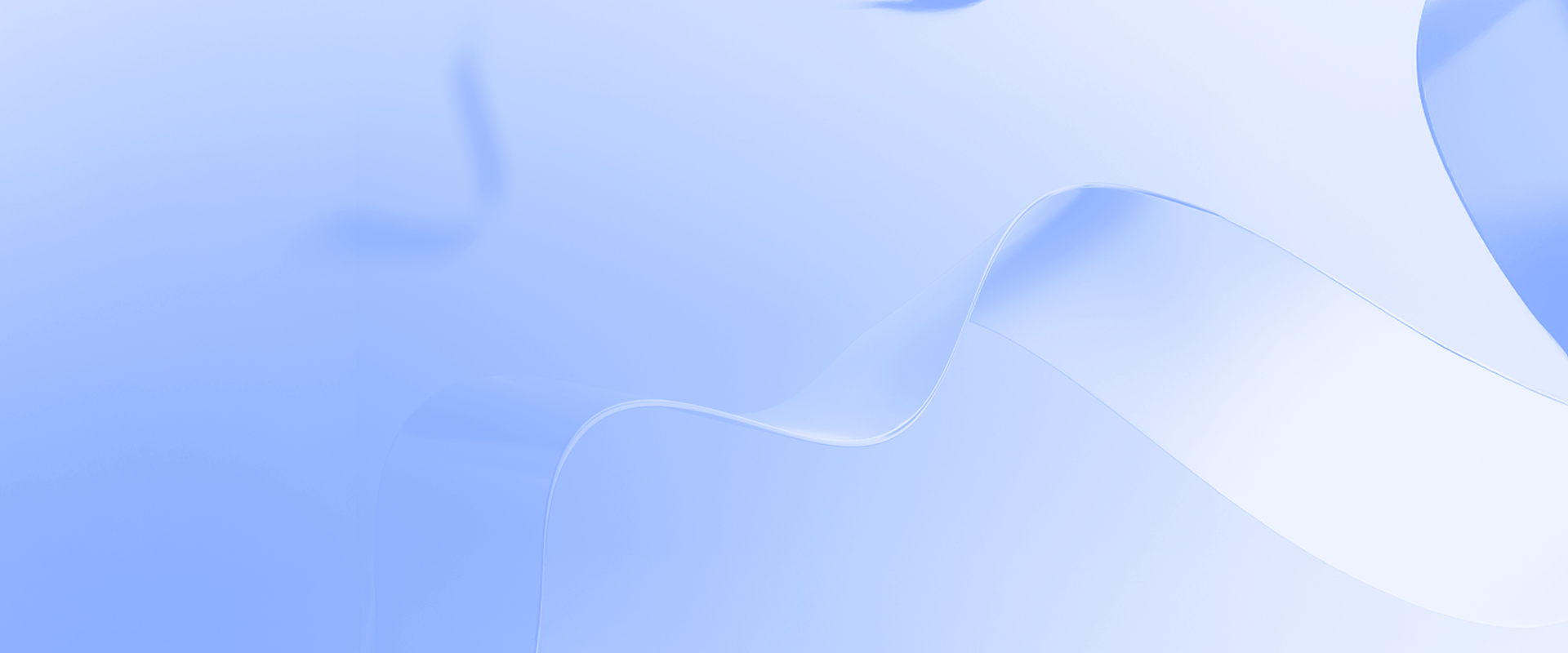 background image with an abstract glassy ribbon